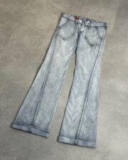 Evisu Grey Wmns Sample Washed Flared Pant - Image 2
