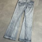 Evisu Grey Wmns Sample Washed Flared Pant