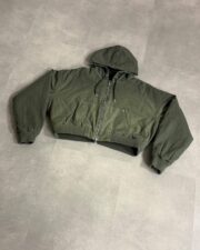 Jordan x Travis Scott Green Wmns Hooded Canvas Jacket