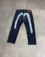 Evisu Pant With Light Blue/White Daicock
