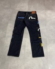 Evisu Multipocket Pant With Yellow/Blue Seagull