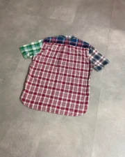 Beams Multicolor Patchwork Short Sleeve Shirt - Image 2