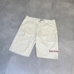True Religion Cream Denim Shorts