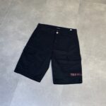 True Religion Black Denim Shorts