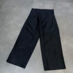 Reaven Black Leather Baggy Pant