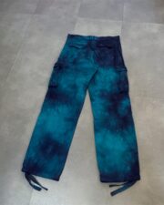 Off-White Blue Ripstop Tie-Dye Cargo Pants - Image 2