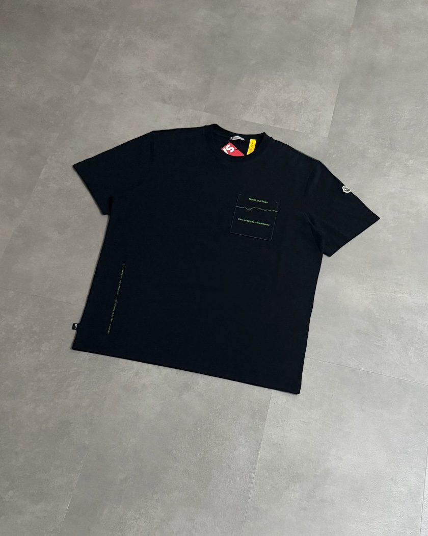 IMG_1414 Moncler x Fragment Black/Green “Team FRGMT” T-Shirt - Image 1