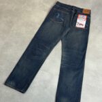 Evisu Wide Fit Blue Embroidery Seagull Pant