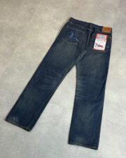 Evisu Wide Fit Blue Embroidery Seagull Pant