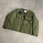 Moncler Genius x Pharrel Williams Green Convertible Cotton-Blend Shell Down Jacket