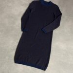 Stussy Blue/Brown Check Pattern Knit Dress