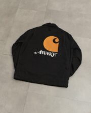 Awake NY x Carhartt WIP Black Michigan Chore Coat - Image 2