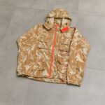 Aries Yellow Crinkle Camo Hooded Cargo Walking Jacket