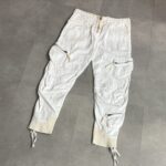 Marithé + François Girbaud White Front Zip Bondage Pant