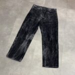 Needles Black/Grey Velour Pant