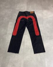 Evisu Pant With Red Embroidery Daicock