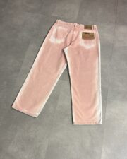 Stussy Faded Pink Spray Dye Big Ol Pant - Image 2