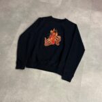 Off-White Black Diagonal Fire Crewneck