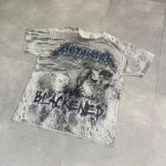 Metallica Grey '00s All-Over Graphic Skull T-Shirt
