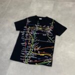 NYC Subway Line Black Graphic T-Shirt