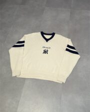 Reaven Cream/Blue  NY Sweater