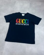 Gucci Black Multicolor "Gucci" T-Shirt