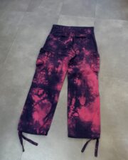 Off-White Pink Ripstop Tie-Dye Cargo Pants - Image 2