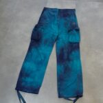 Off-White Blue Ripstop Tie-Dye Cargo Pants