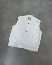 Dolce & Gabbana White 2003 Cargo Vest Jacket - Image 2