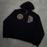 Just Cavalli Black Roar Full Zip Hoodie